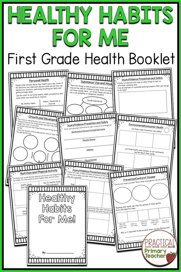 Healthy Habits Booklet | Health Lesson Plans, Physical