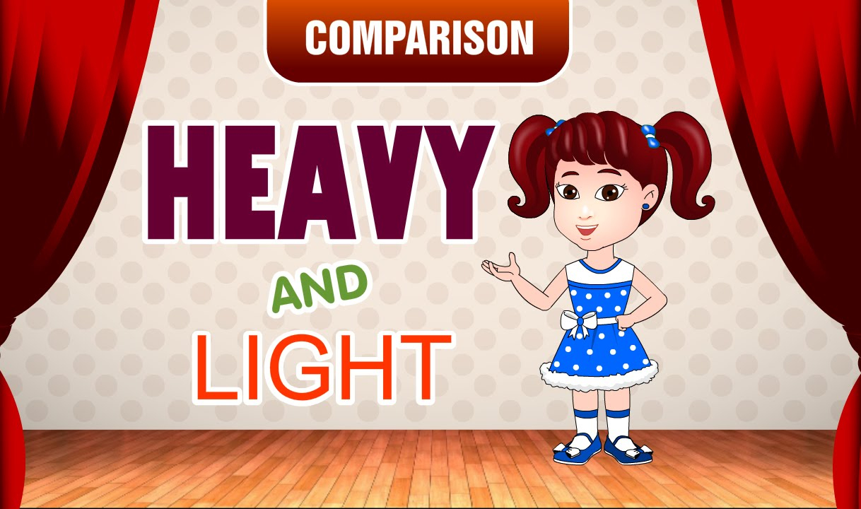Heavy And Light | Comparison For Kids | Learn Pre-School Concepts With Siya  | Part 2