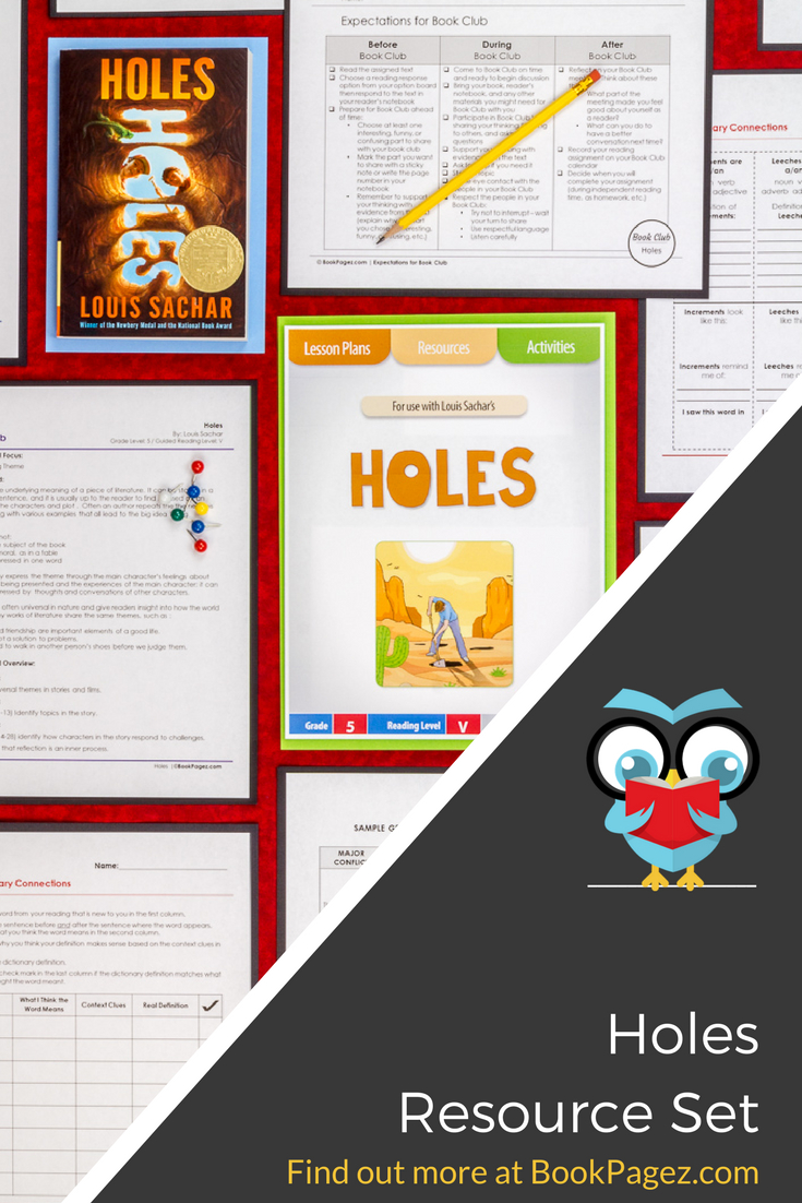 Holes | Holes Book, Lesson Plans, Book Club Books