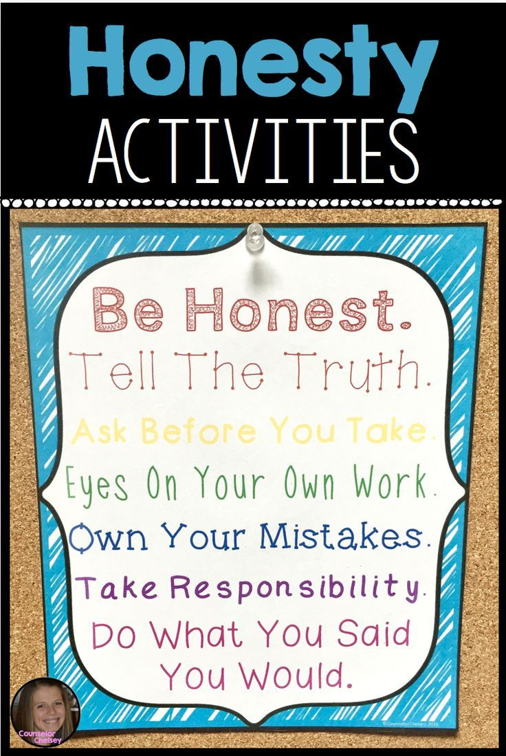 Honesty Activities For Character Education Lessons