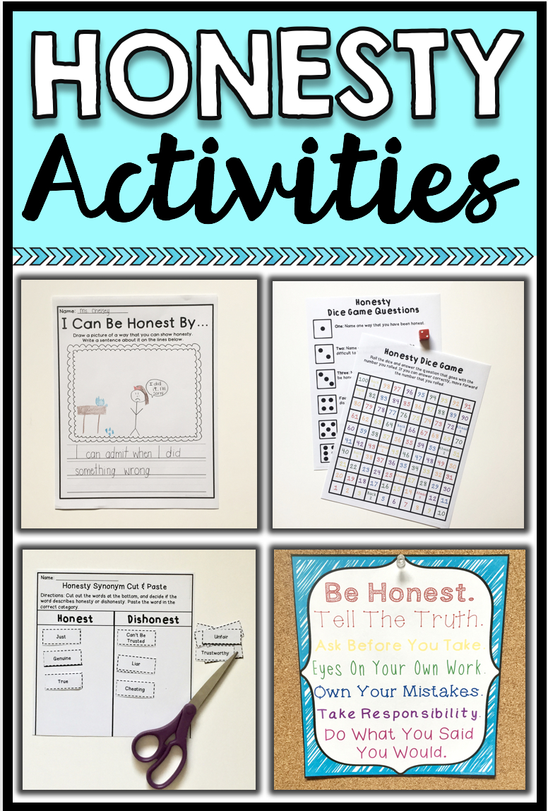 Honesty Activities For Character Education Lessons