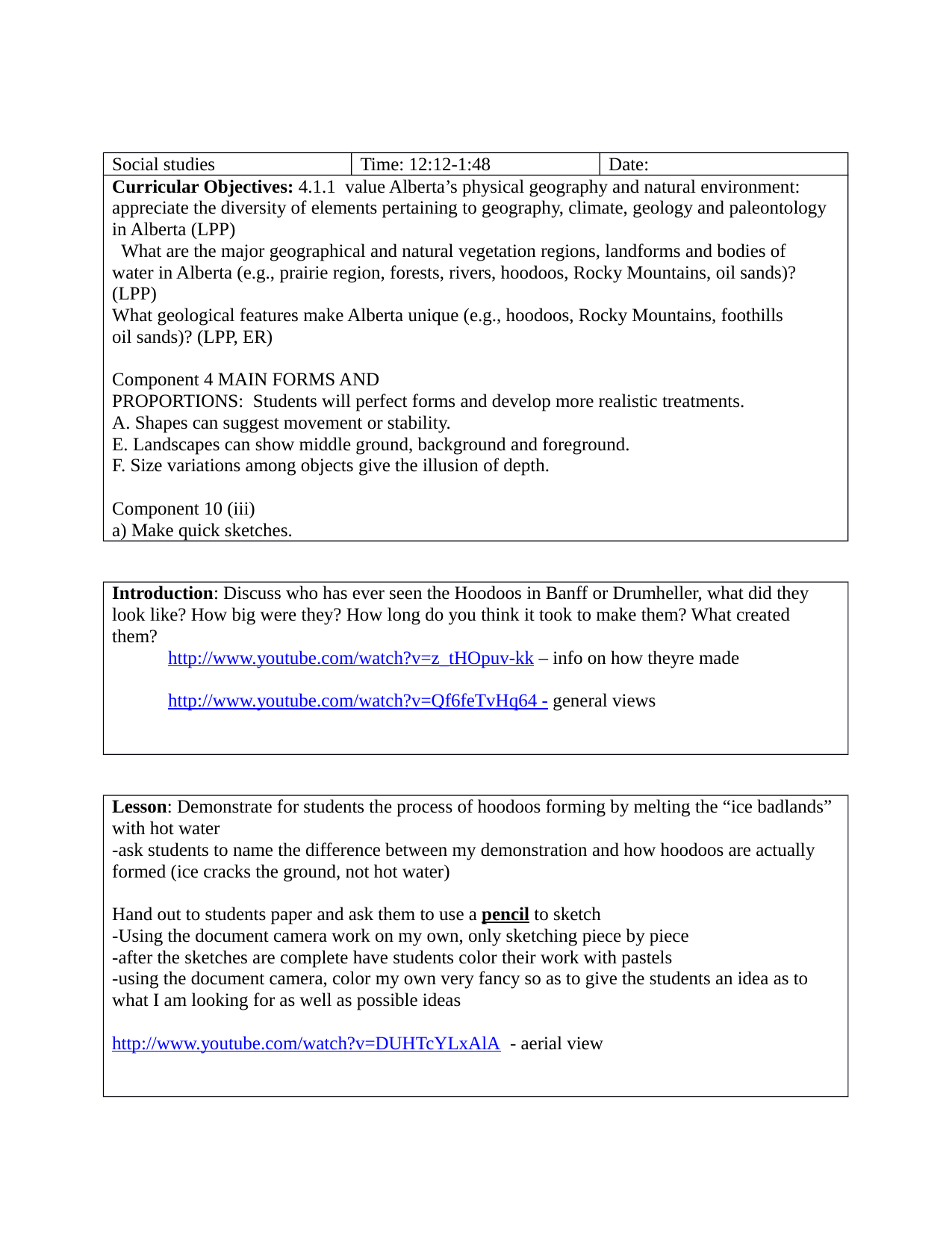 Hoodoos Lesson Plan | 4Th Grade Social Studies, Social