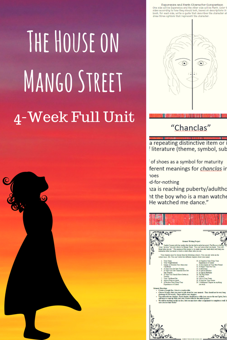 House On Mango Street Full Unit With Lesson Plans, Rubrics