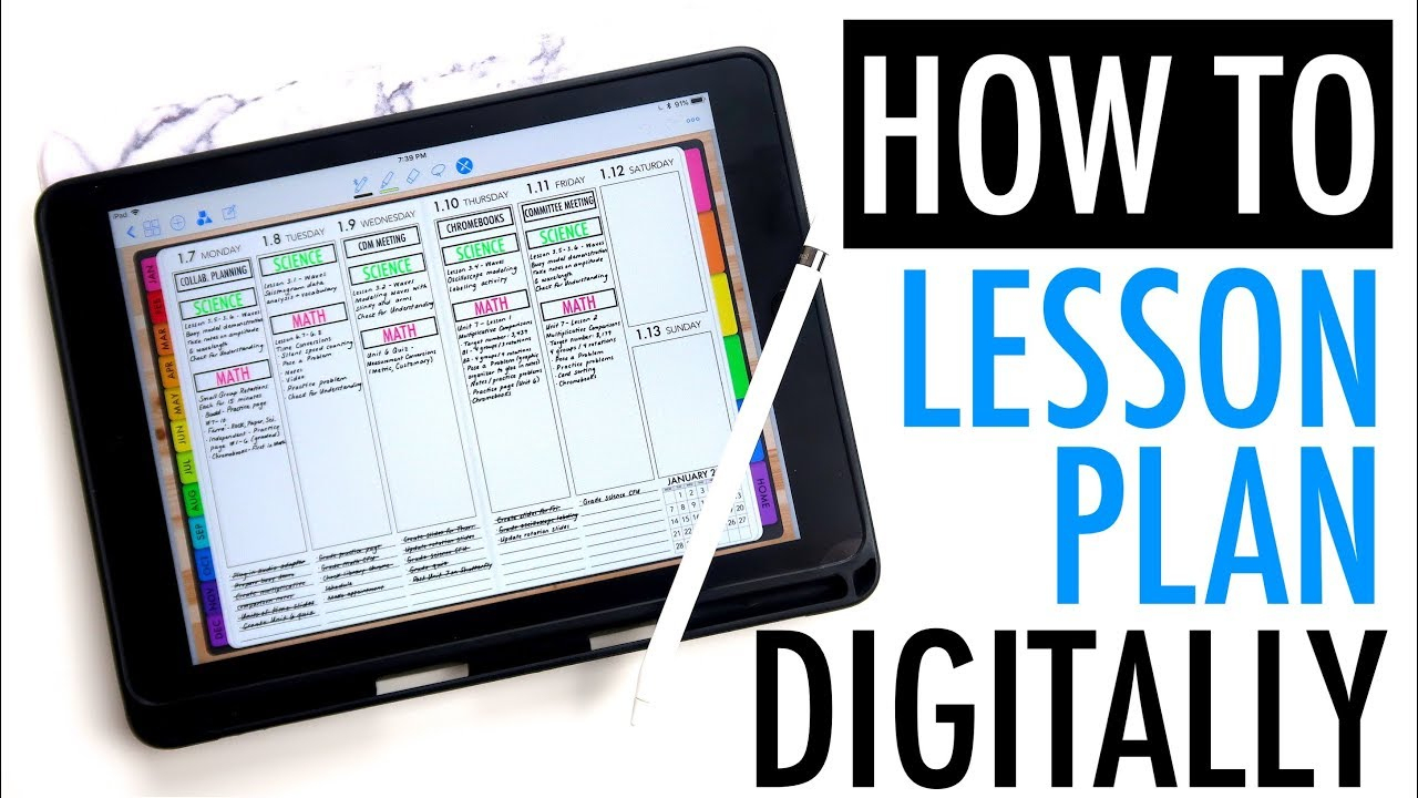 How To Digital Lesson Plan With An Ipad | Plan With Me