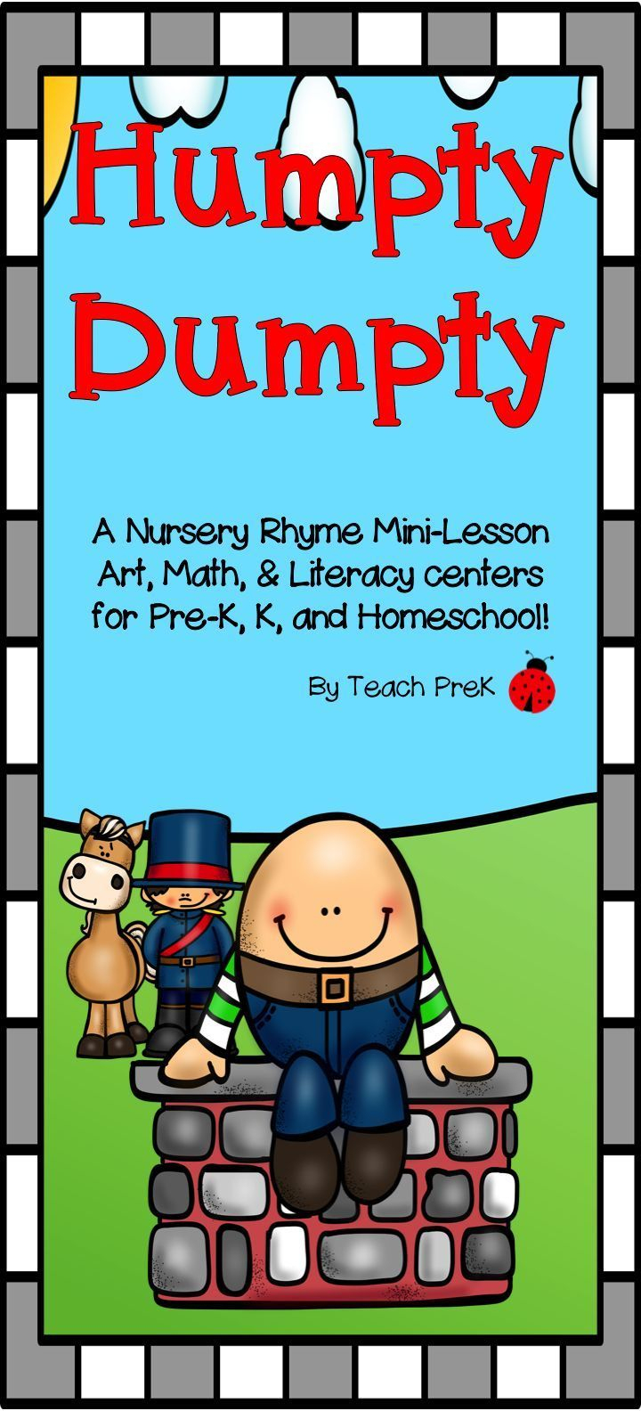 Humpty Dumpty Mini-Lesson For Prek, K &amp;amp; Homeschool
