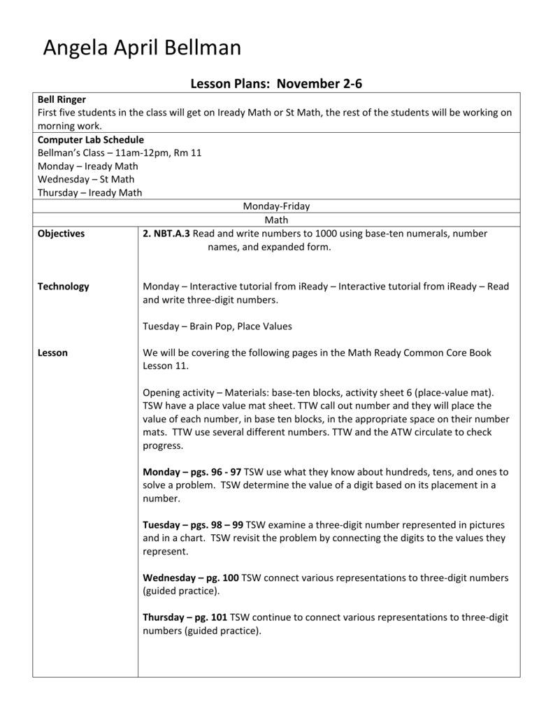 Hundreds Chart Lesson Plans - Boskin