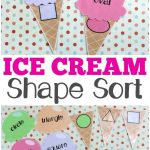 Ice Cream Preschool Shape Sorting Activity | Lesson Plans