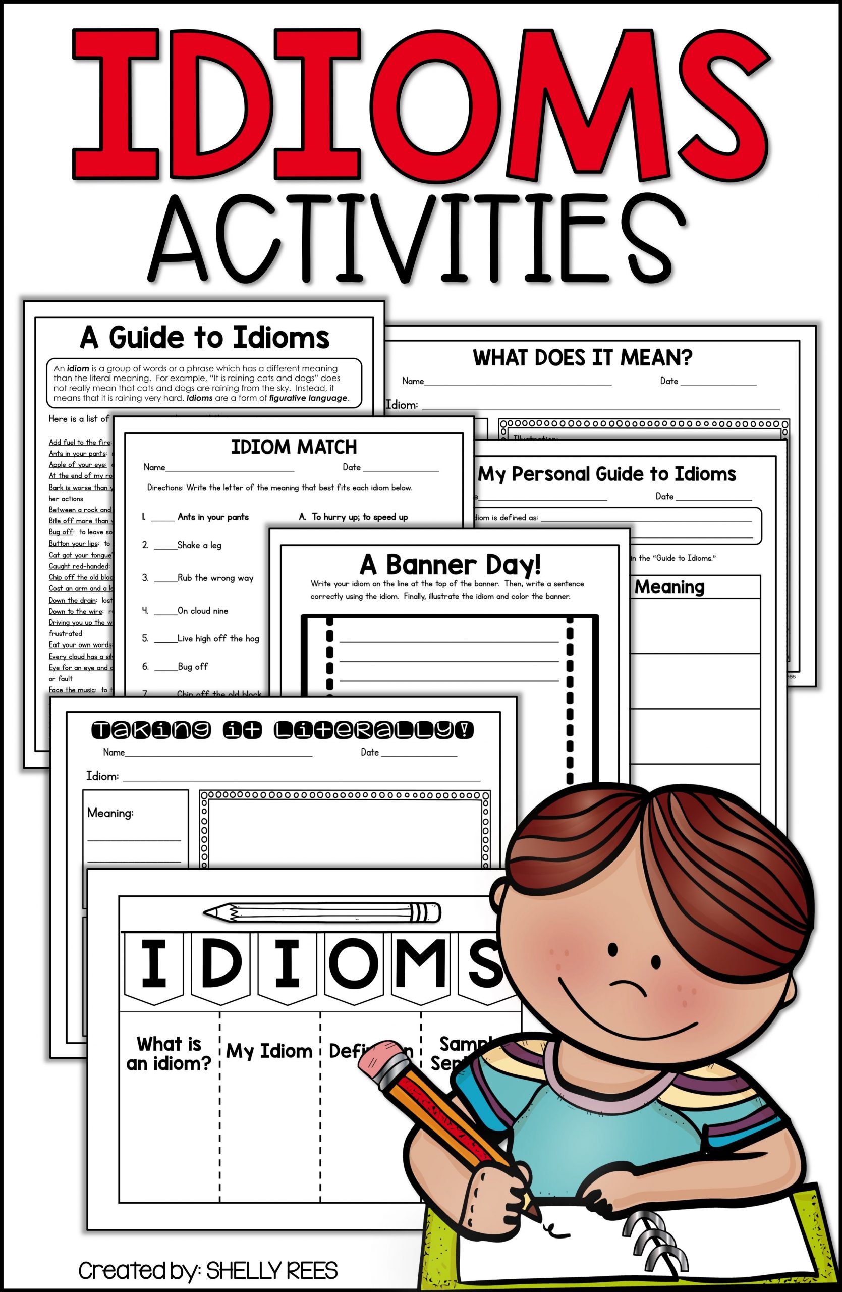 Idioms Worksheets And Activities | Idioms Activities, Idioms