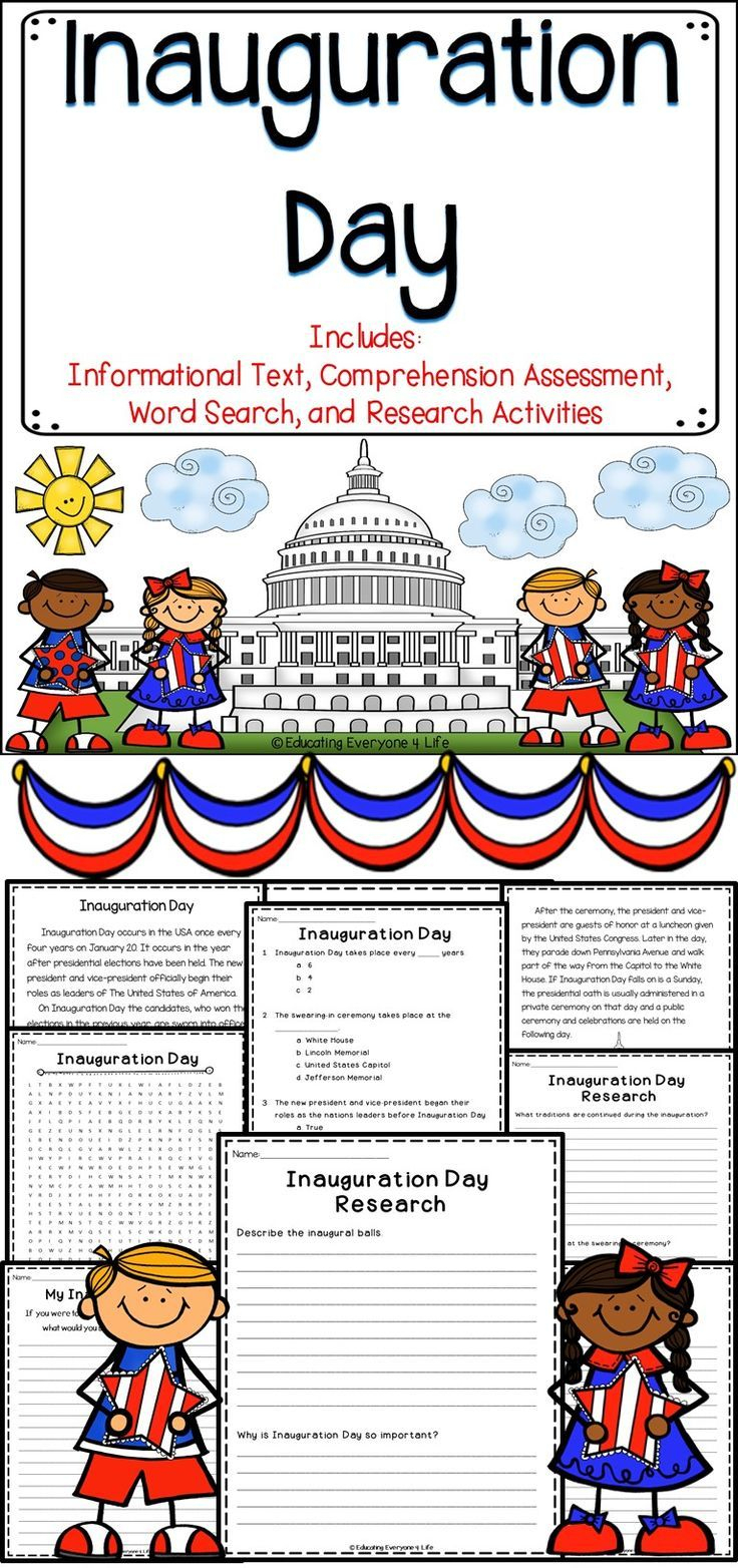 Inauguration Day Activities | Activities, Writing Activities