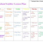 Infant Blank Lesson Plan Sheets | Infanttoddler Lesson Plan