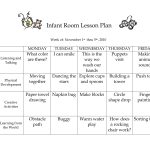 Infant Room Lesson Plan Week Of November 1St Thru 5Th  2010