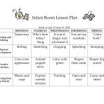 Infant Room Lesson Plan   Westlake Childcarelinzhengnd