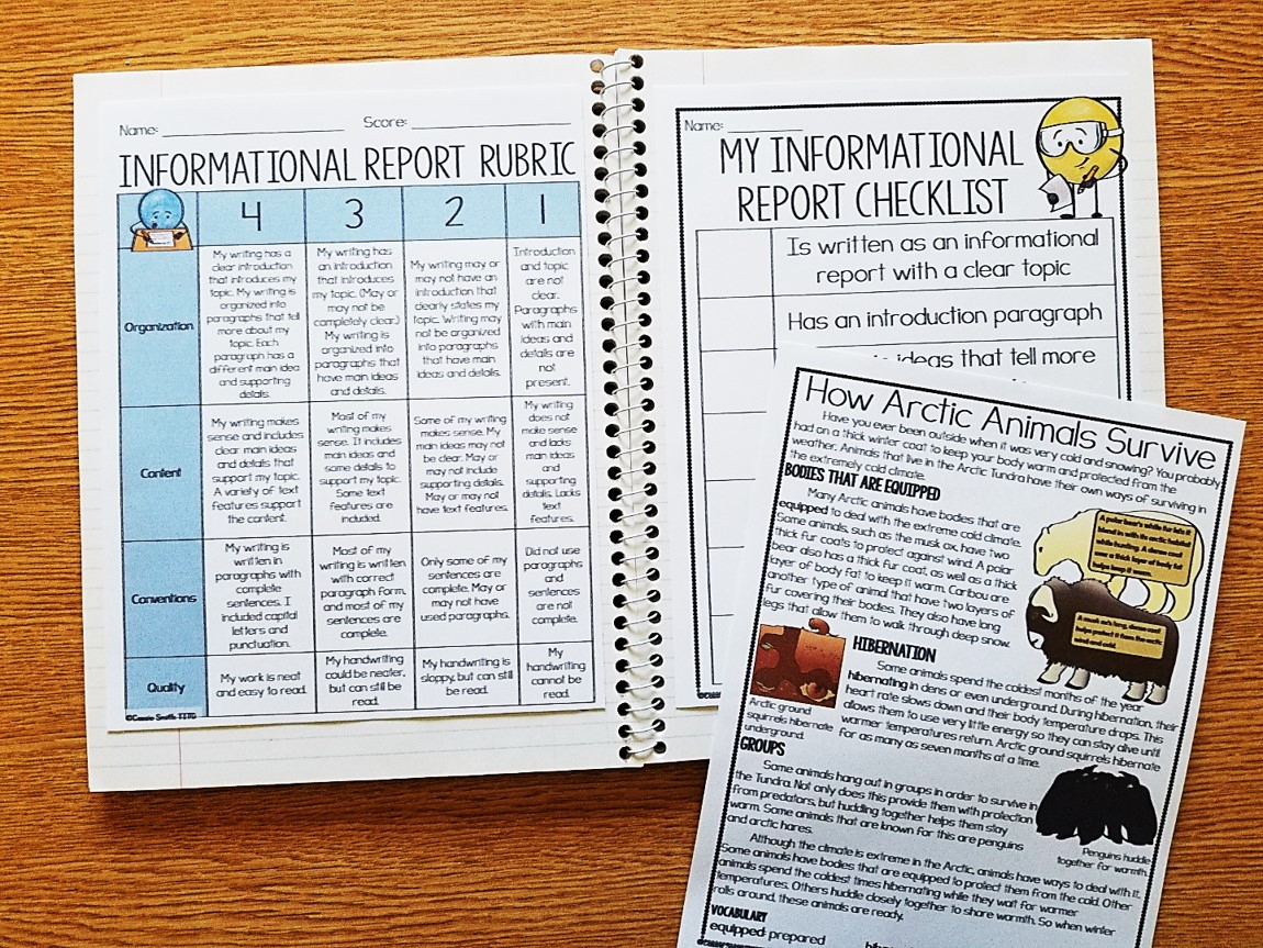 Informational Report Writing (Grades 2-5) | Thrifty In Third