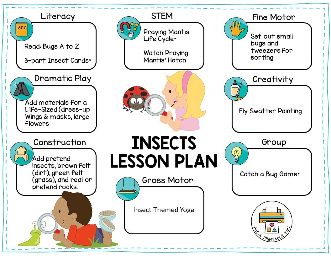 Insects Lesson Planning - Pre-K Printable Fun