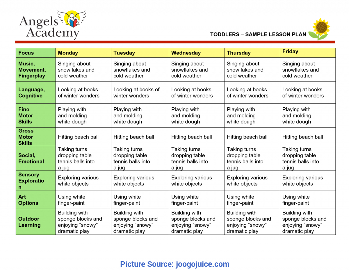 Interesting Toddler Lesson Plans Free Creative Curriculum