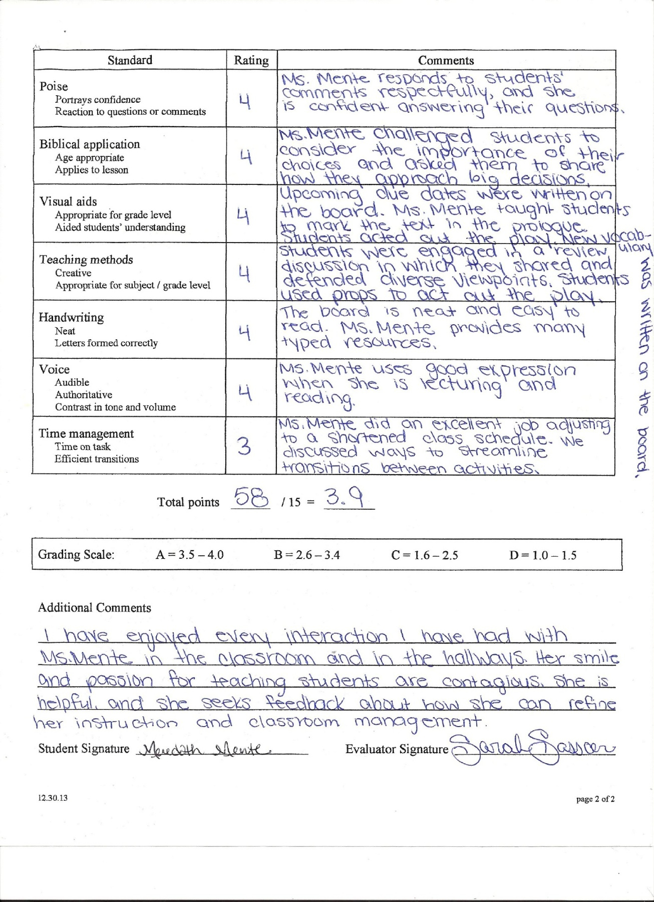 Internship Lesson Plan For Academic Dean Evaluation Pages 1