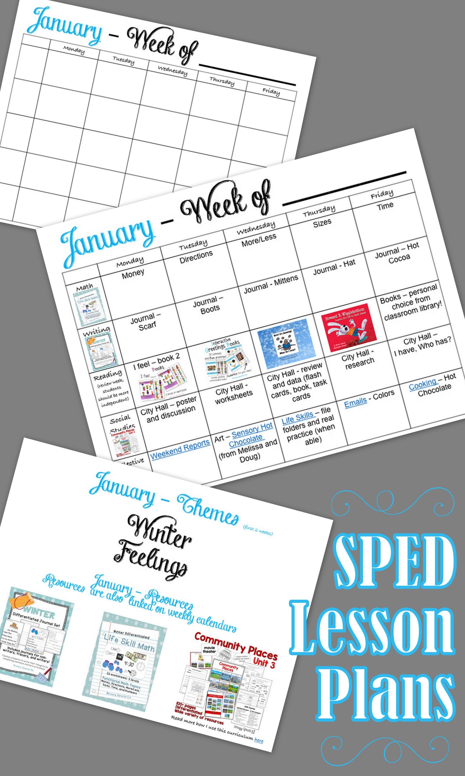 January Lesson Plans For Special Education | Life Skills