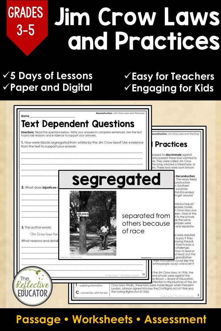 Jim Crow Laws Lesson Plans Elementary - Lesson Plans Learning