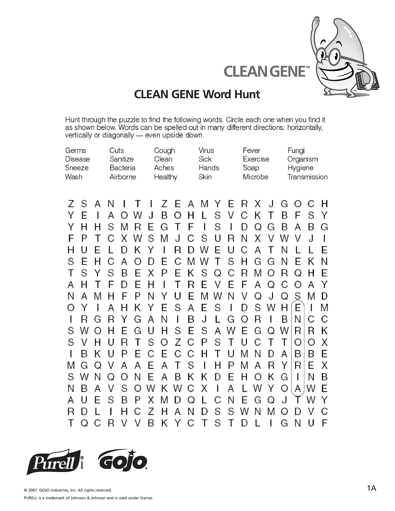 K-5 Hand Hygiene Lesson Plans And Worksheets Lesson 1 Page