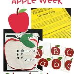 Kinder Lesson Plans For Apple Week & Handwriting Help!