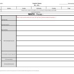 Kindergarten Common Core Weekly Lesson Plan Template W/ Drop Down Lists