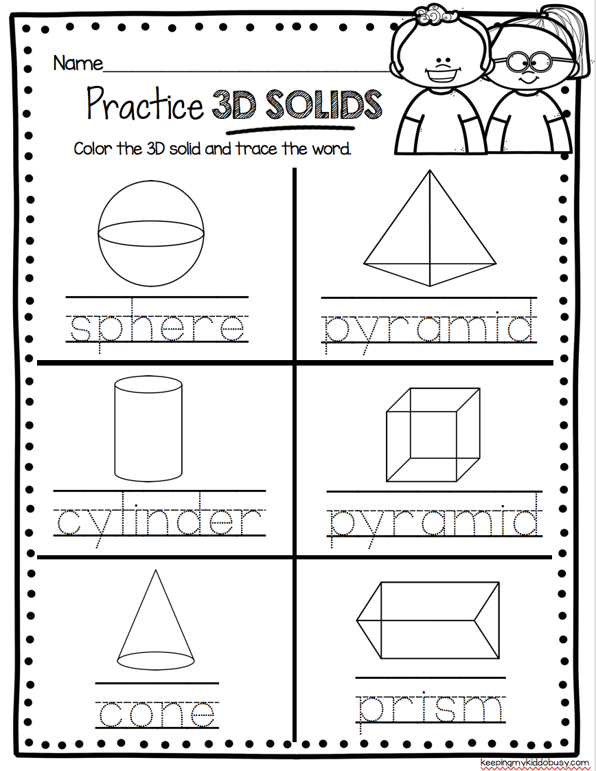 Kindergarten Geometry Unit - Freebies | 2Nd Grade Math