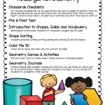 Kindergarten Geometry Unit Freebies | Kindergarten Geometry