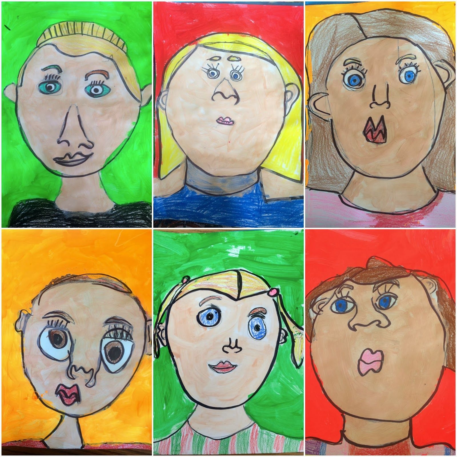 Kindergarten Self Portraits (Exploring Art: Elementary Art