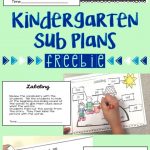 Kindergarten Sub Plans In A Snap  Kindergarten Emergency Sub