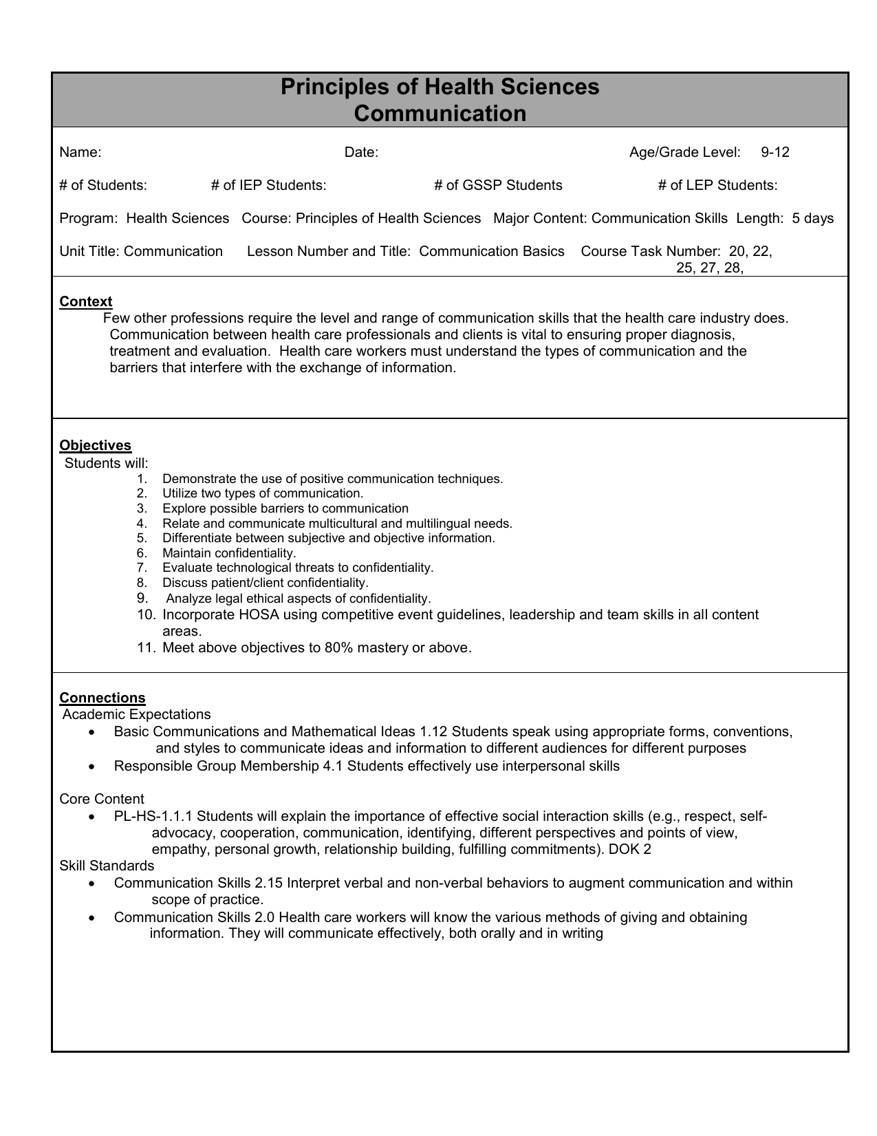 Ktip Lesson/unit Plan Format