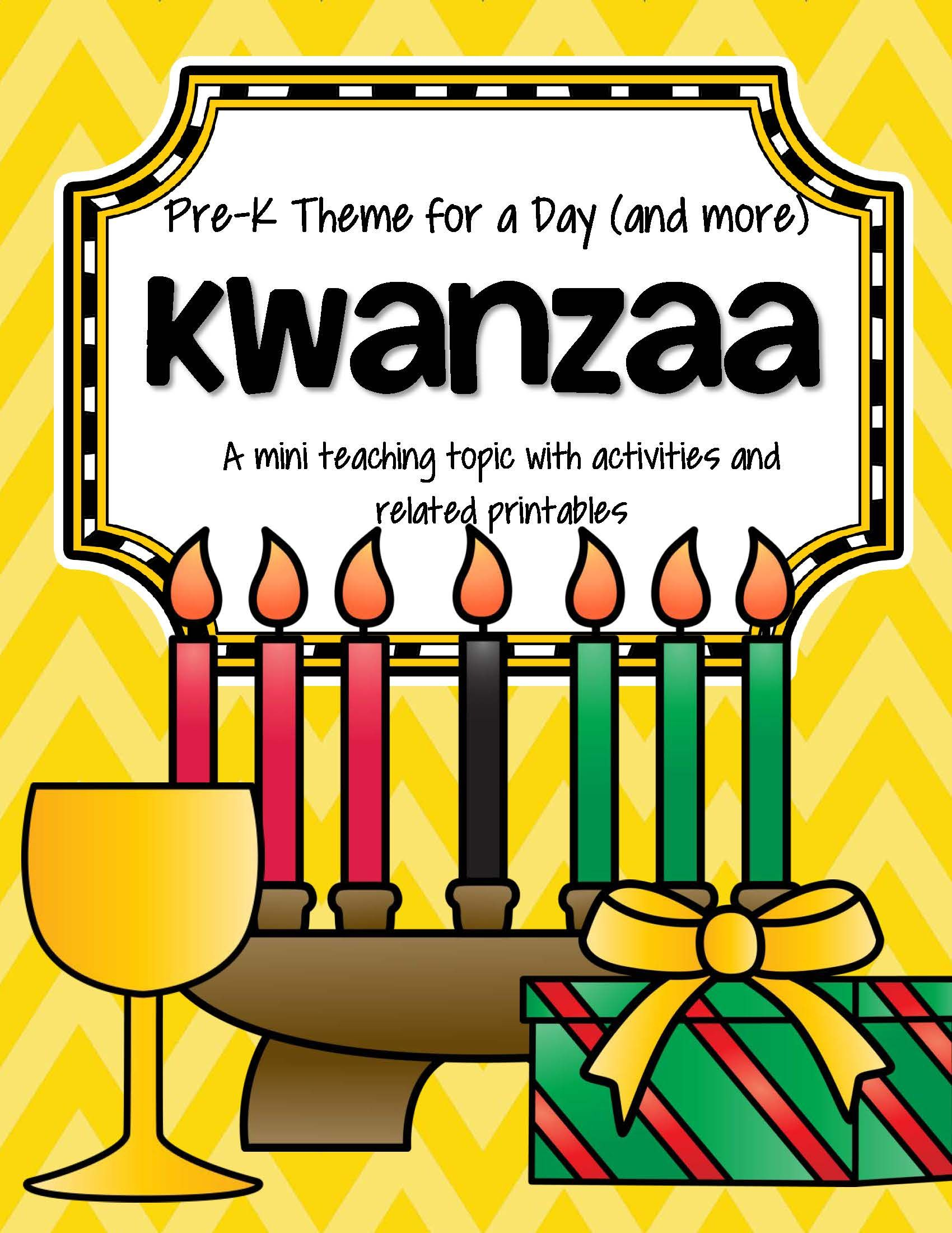 Kwanzaa Centers, Activities And Printables For Preschool And