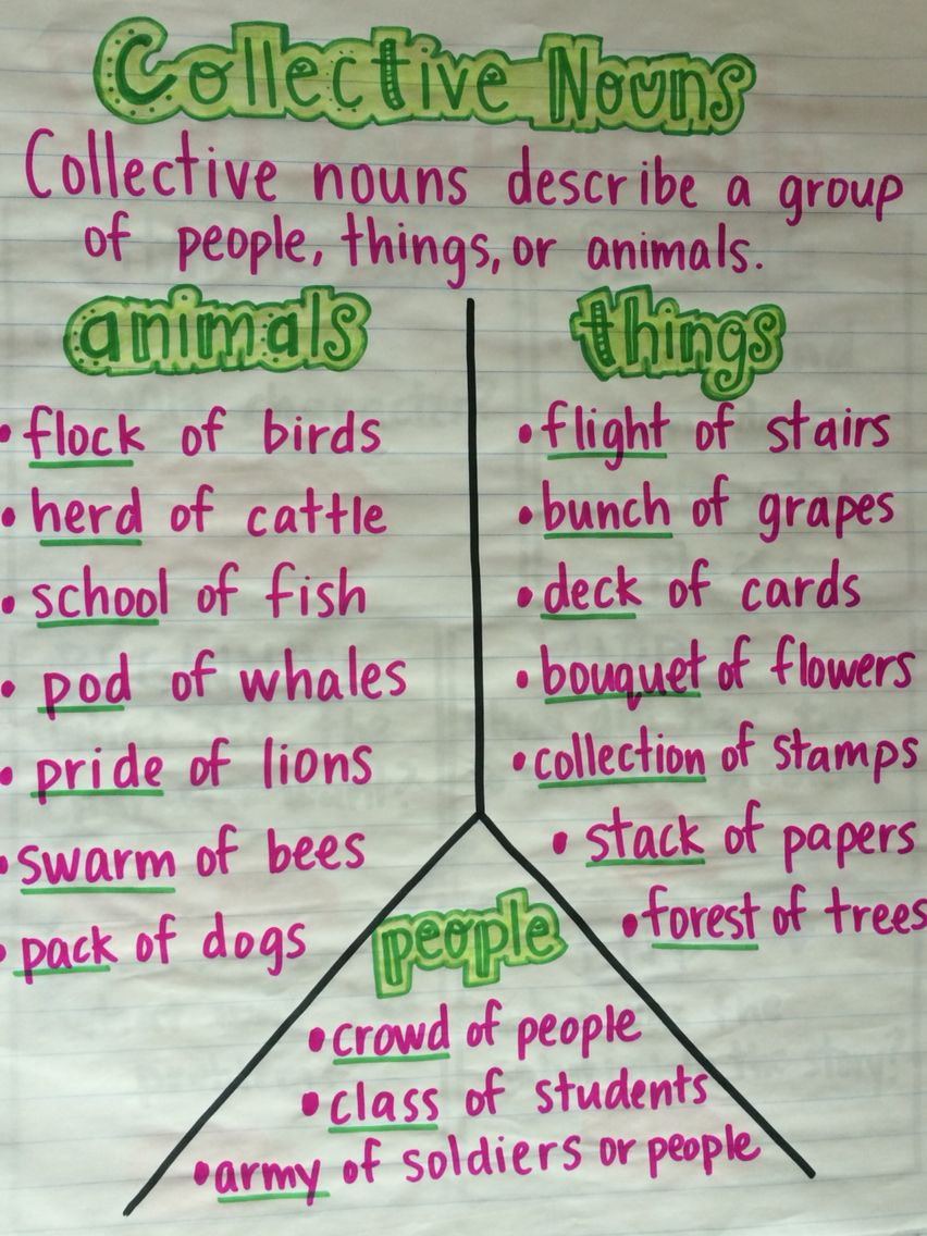 Collective Nouns Lesson Plans 2nd Grade Lesson Plans Learning