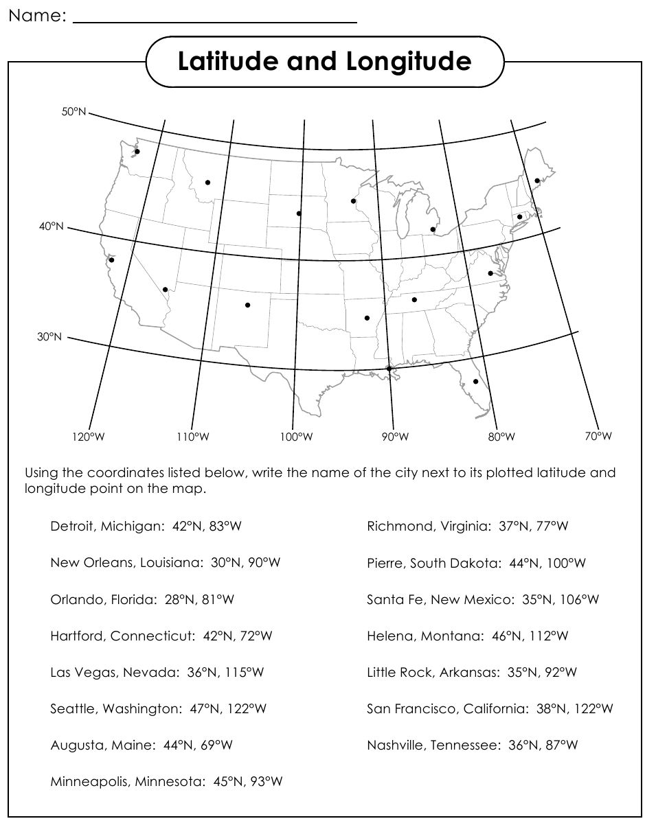 Longitude And Latitude Lesson Plans For 4th Grade Lesson Plans Learning