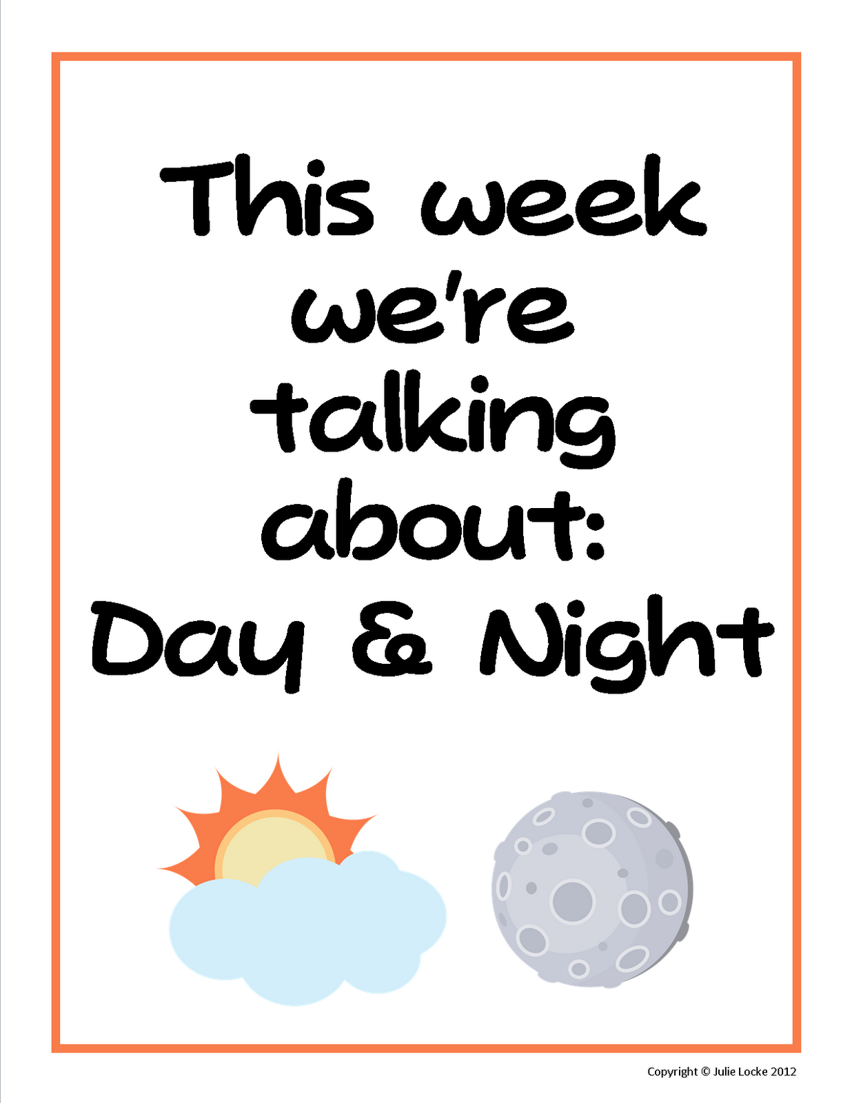 Learning About Day And Night In Preschool | Lesson Plans For