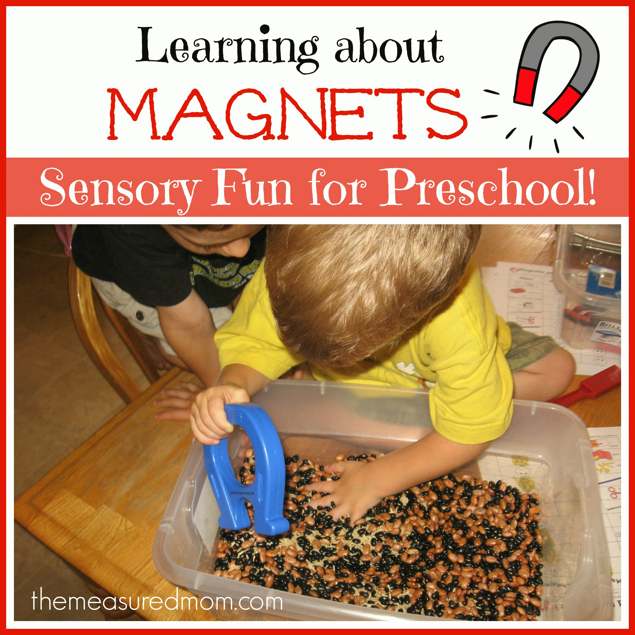 Learning About Magnets - For Preschoolers (Sensory Fun For