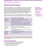 Lesson Plan 2.8 Electrical Energy