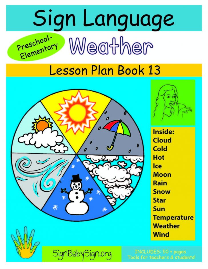 Lesson Plan Book 13 Sign Language Weather Lesson Plan Lesson
