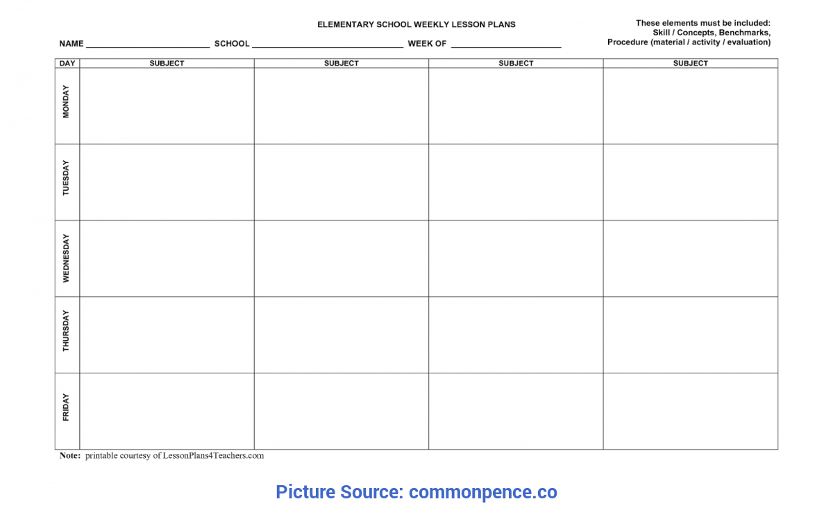 Lesson Plan Calendar - Menom