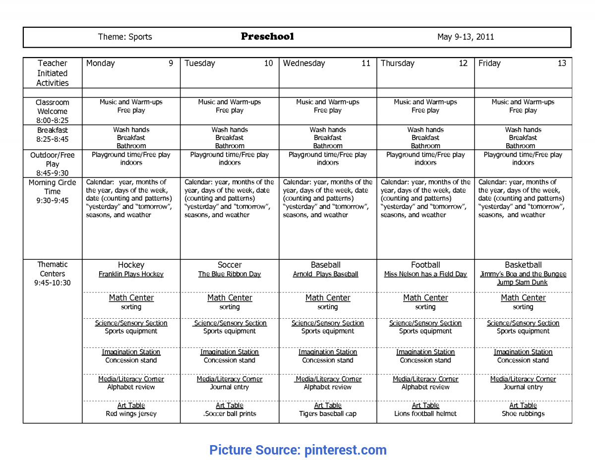 Lesson Plan For May - Menom