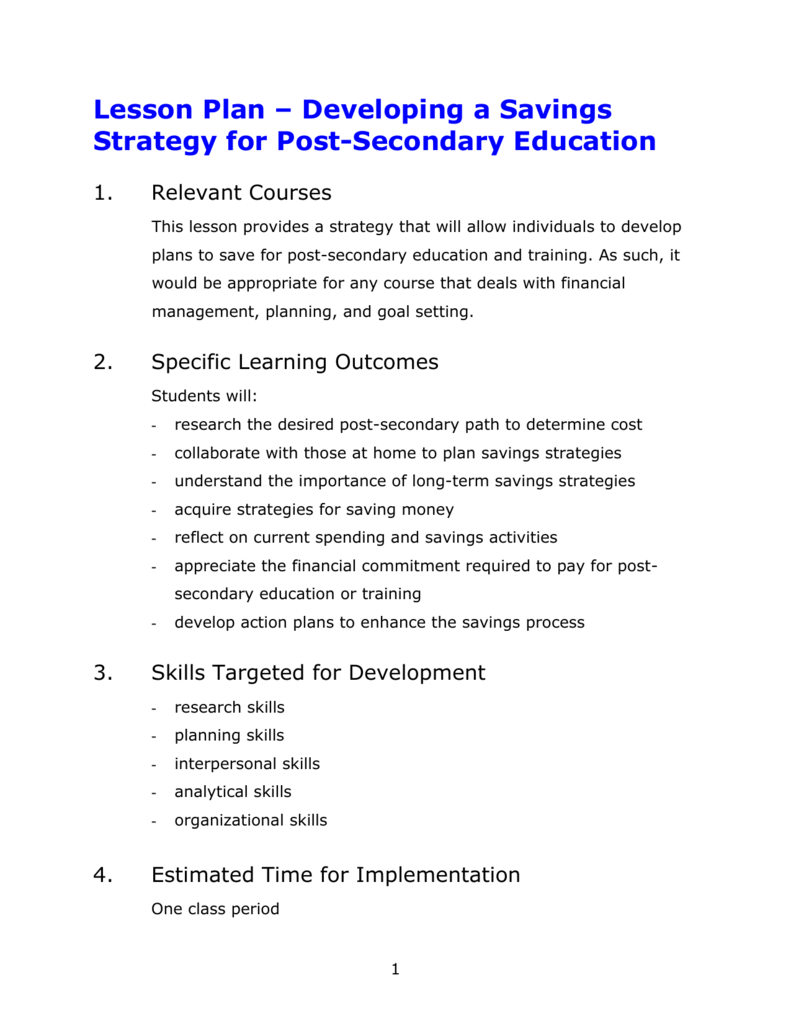 Lesson Plan - Leadership