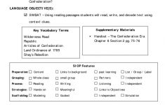 Siop Model Lesson Plan