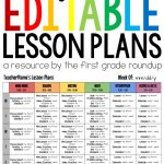 Lesson Plan Templates Editable Compatible With Google Drive