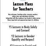 Lesson Plans For Teachers: Body Safety; Gender Equality