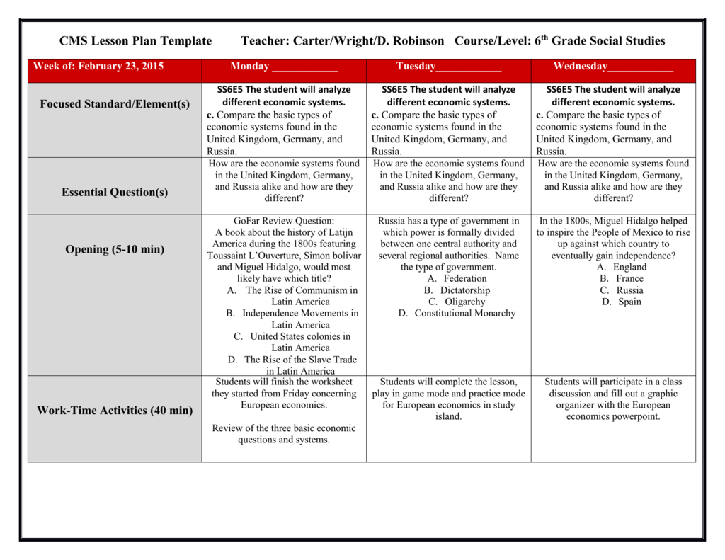 Lessonplans 2-23