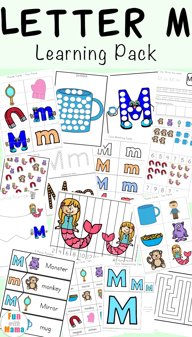Letter M Worksheets - Fun With Mama