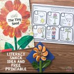 Literacy Snack Idea Flowers + Free Printable | Tiny Seed