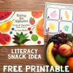 Literacy Snack Idea Healthy Alphabet + Free Printable