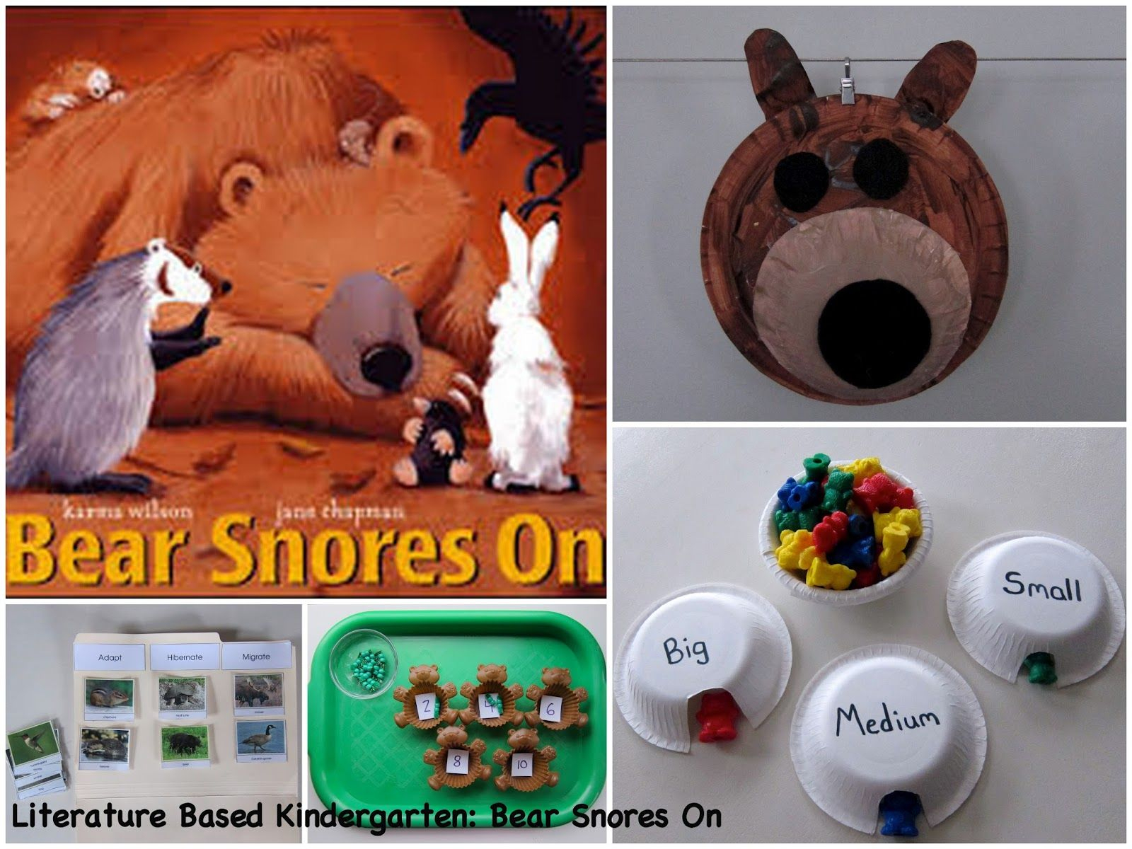 Literature Based Kindergarten: Bear Snores On | January