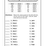 Long And Short Vowel Sounds Worksheets   Google Search