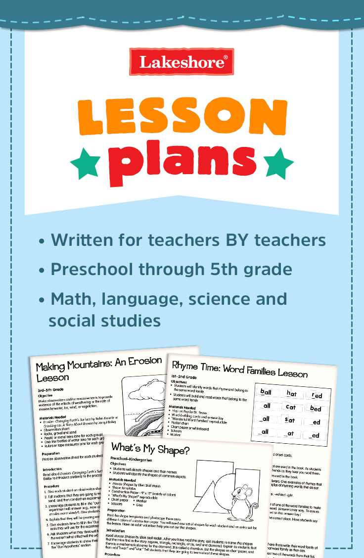 Look To Lakeshore For Free Lesson Plans For Language, Math